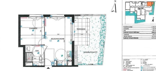 Appartement F2 à louer ST JEAN DE BRAYE