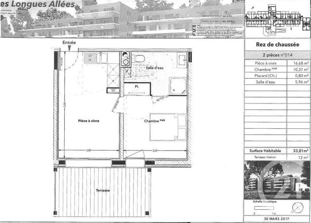 Appartement F2 à louer - 2 pièces - 33.81 m2 - ST JEAN DE BRAYE - 45 - CENTRE - Century 21 Premium