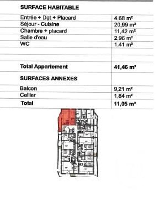 Appartement F2 à louer - 2 pièces - 41.46 m2 - ST JEAN DE BRAYE - 45 - CENTRE - Century 21 Premium