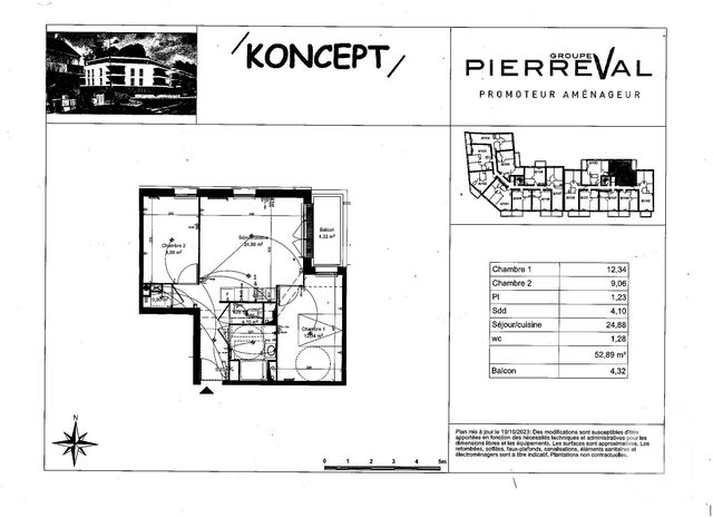 Appartement F3 à louer - 3 pièces - 52.89 m2 - ST JEAN DE BRAYE - 45 - CENTRE - Century 21 Premium